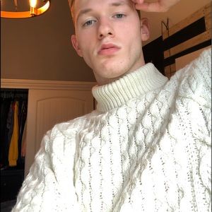 Cream color turtleneck